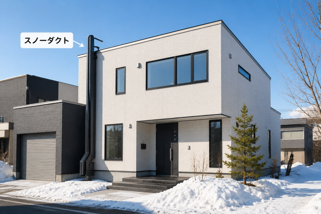 札幌の戸建て購入で重要な前面道路の除雪環境やマンションの維持費対策のイメージ