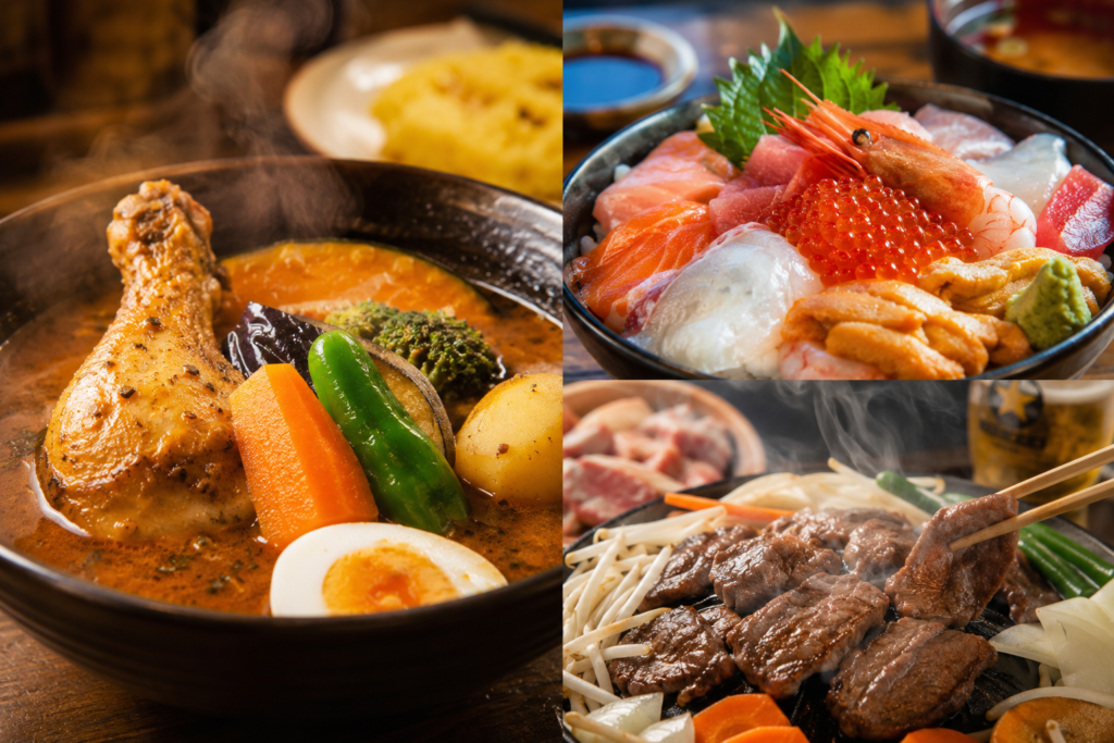 札幌移住の大きなメリットである本場の美味しいスープカレーのグルメイメージ