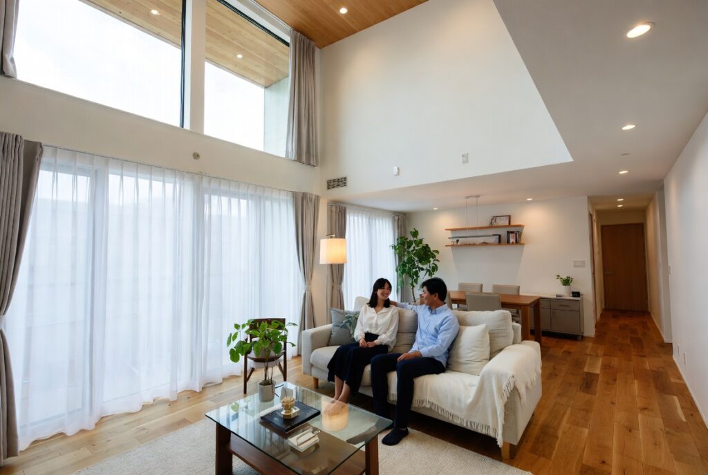 札幌の広々としたお部屋でゆとりある新生活を送るイメージ