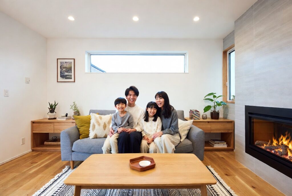 札幌への移住を成功させて可処分所得と時間にゆとりを手に入れた共働き夫婦の笑顔のイメージ