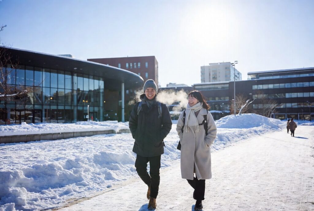 札幌への移住転職を成功させて豊かなワークライフバランスと仕事環境を手に入れた人のイメージ