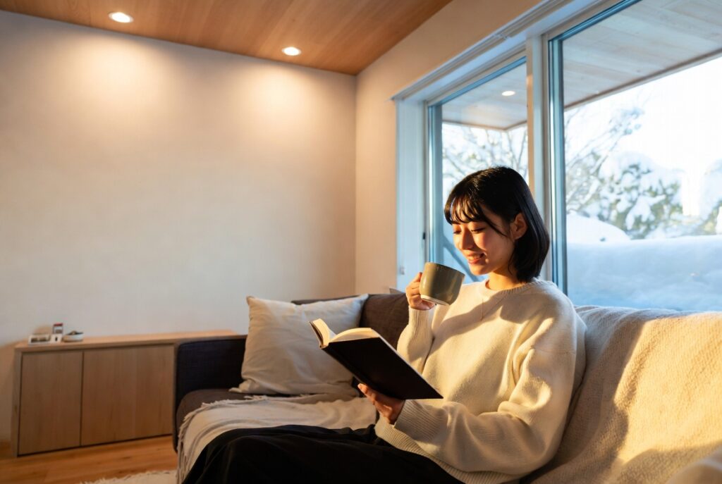 東京から札幌へ移住して生活費を最適化し経済的なゆとりを手に入れた人のイメージ