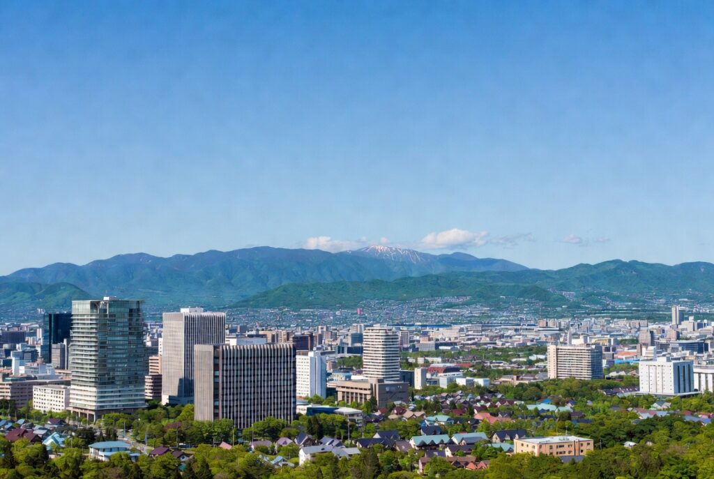 札幌市10区の子育て環境や地域のライフスタイルを比較するイメージ